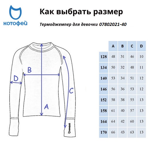 07802021-40 Термоджемпер для девочек КОТОФЕЙ Спорт, все фото 6
