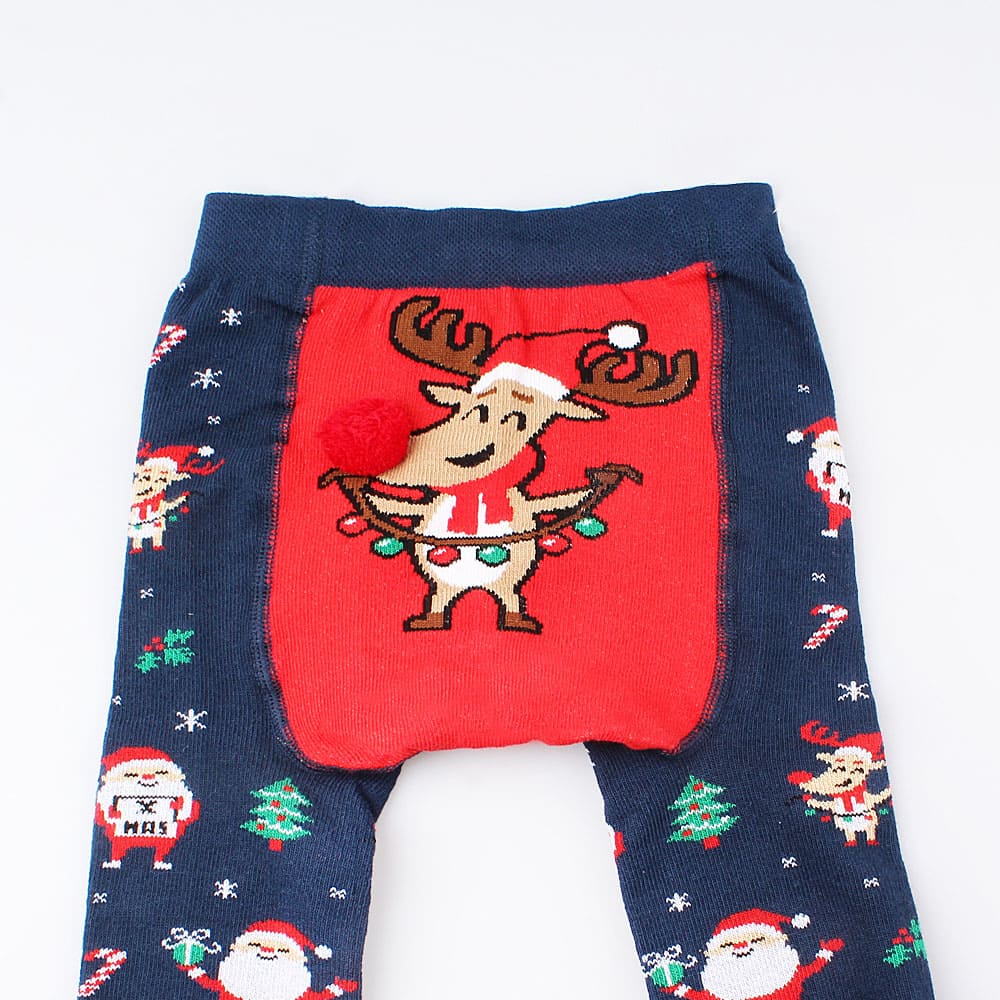 07032356-40 Колготки детские Олень с гирляндой, все фото 1