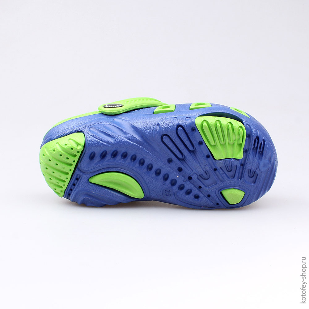 325038-01 Пляжная обувь сине-салатовая, все фото 3