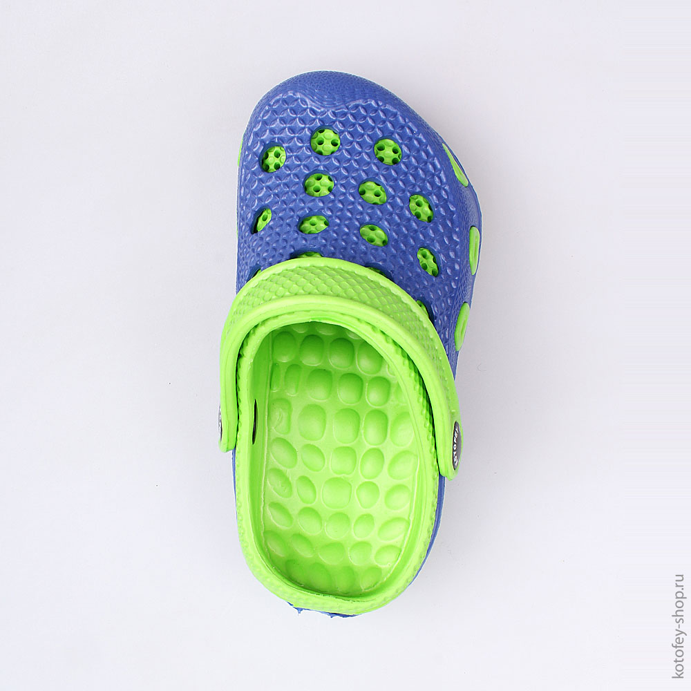325038-01 Пляжная обувь сине-салатовая, все фото 4