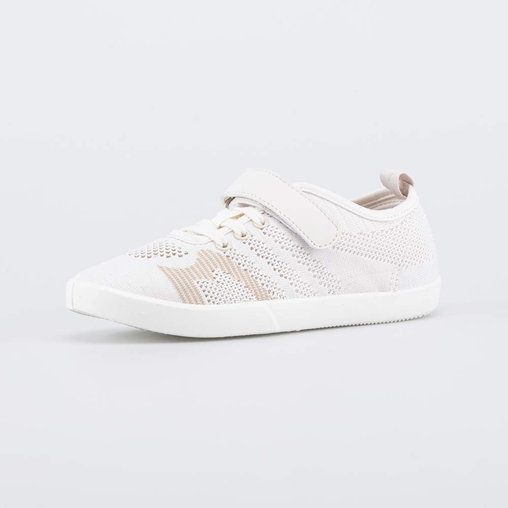 731131-18 Кеды из вязаного текстиля для девочки-подростка бежевый, все фото 1