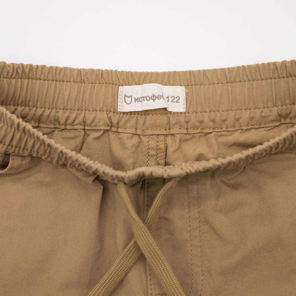 07762040-41 Шорты хлопковые для мальчика бежевый, все фото 4