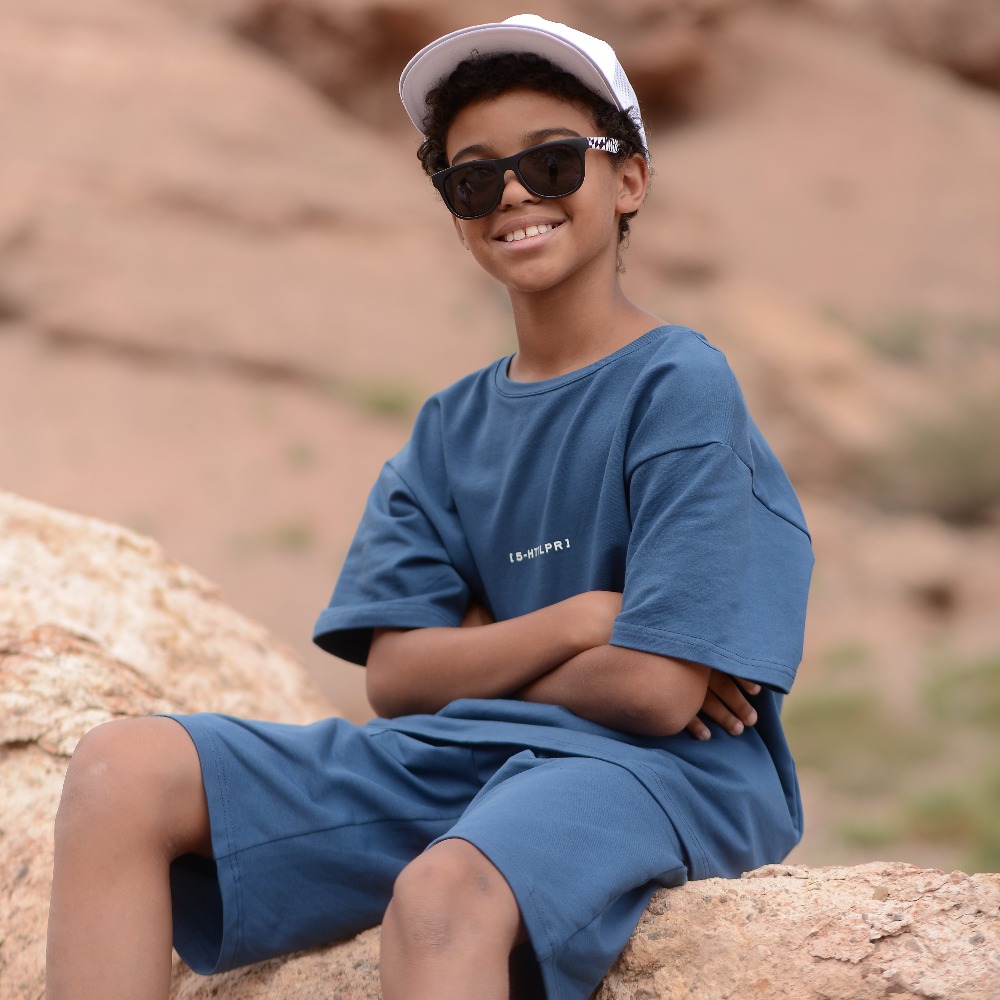 07764060-43 Костюм футболка + шорты для мальчика темно-синий, все фото 7