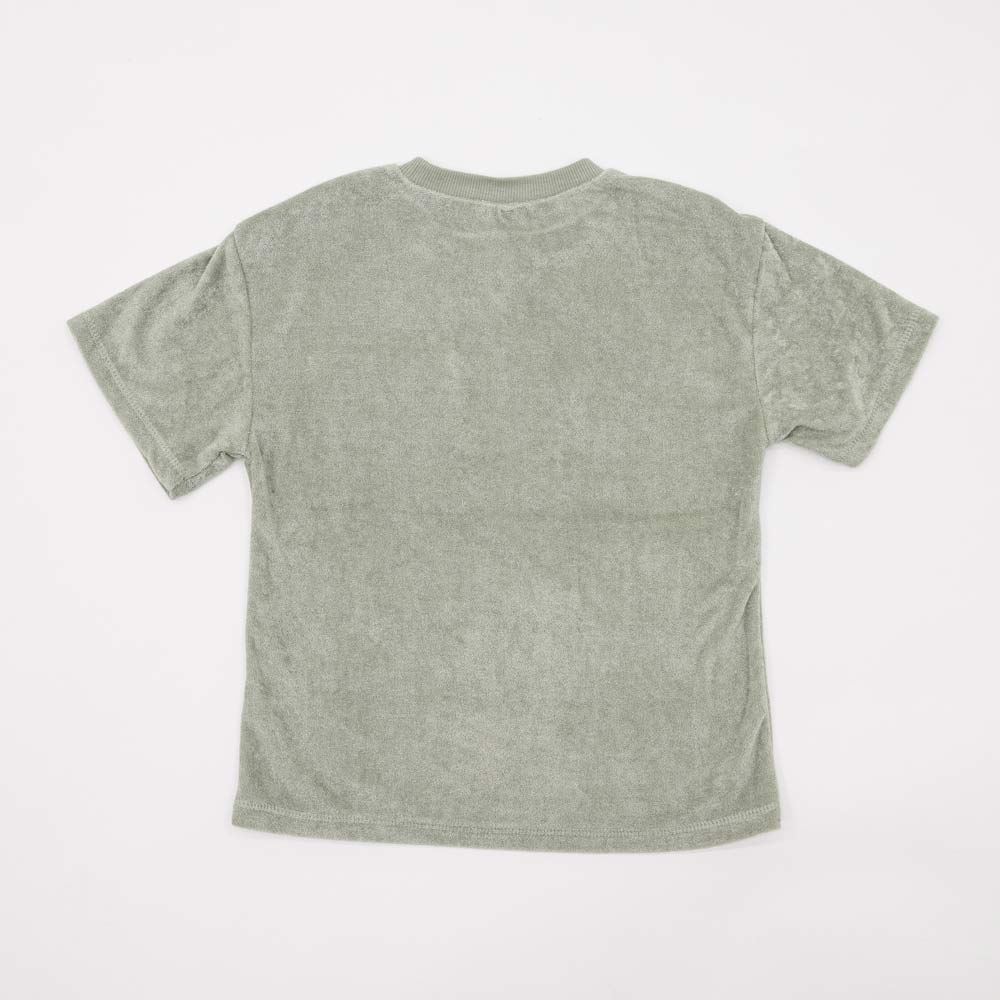 07764088-40 Махровая футболка для мальчика Неженка оливковый, все фото 2