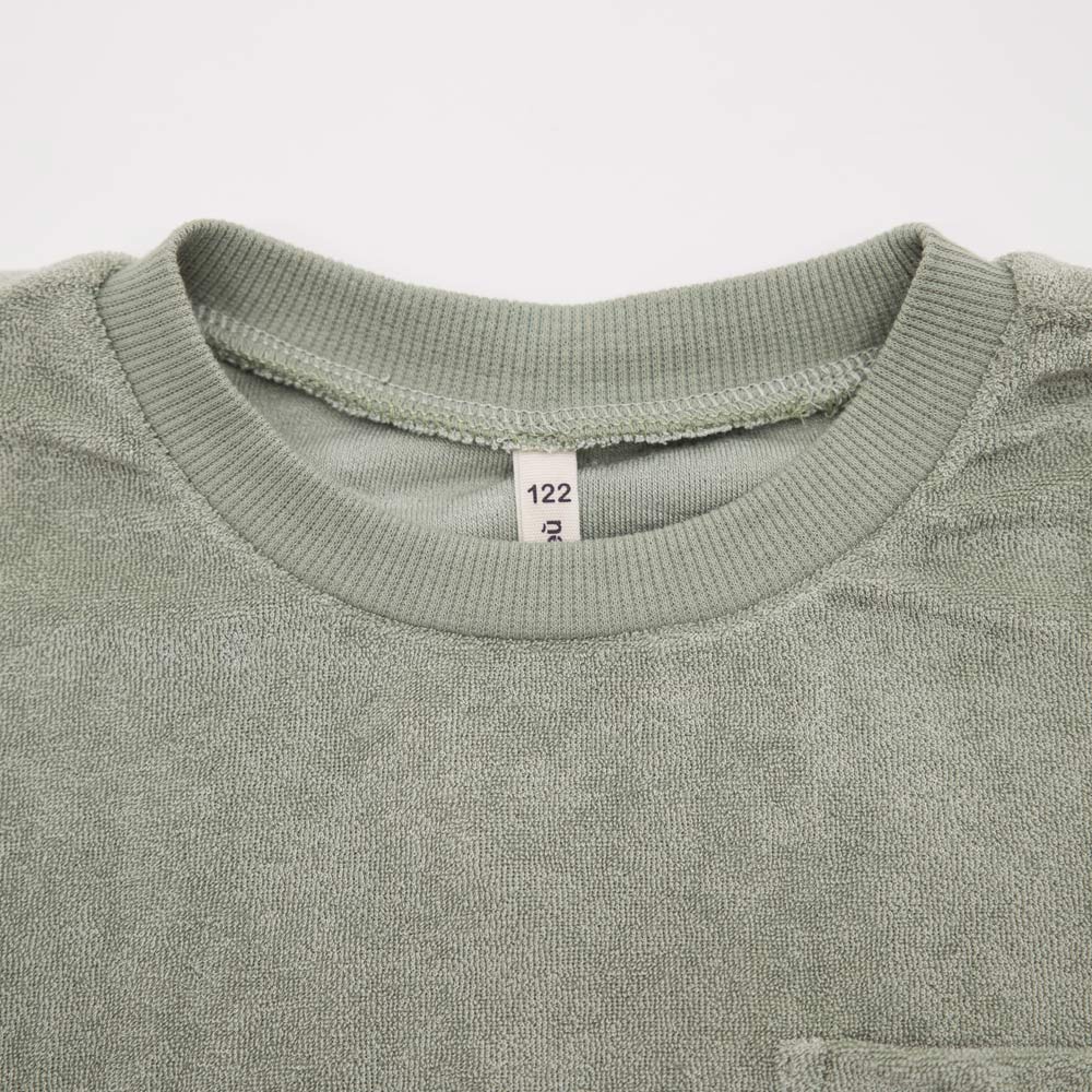 07764088-40 Махровая футболка для мальчика Неженка оливковый, все фото 3