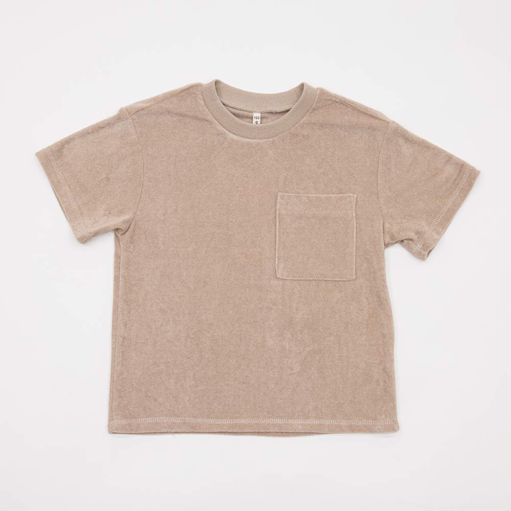 07764088-41 Махровая футболка для мальчика Неженка бежевый, все фото 1