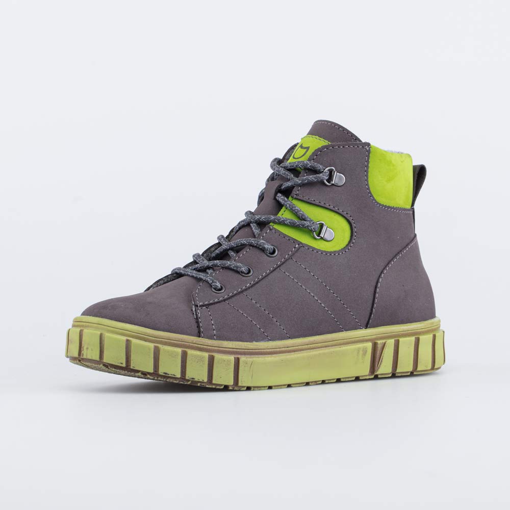 552282-32 Утепленные ботинки для мальчика серый, все фото 1