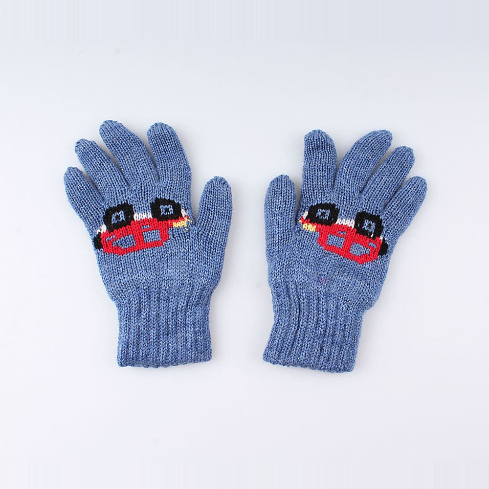 07722134-40 Перчатки детские двухслойные синие, все фото 2