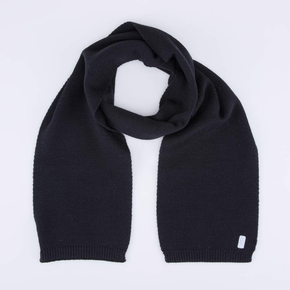 07712100-20 Шарф из шерсти мериноса детский черный, все фото 1