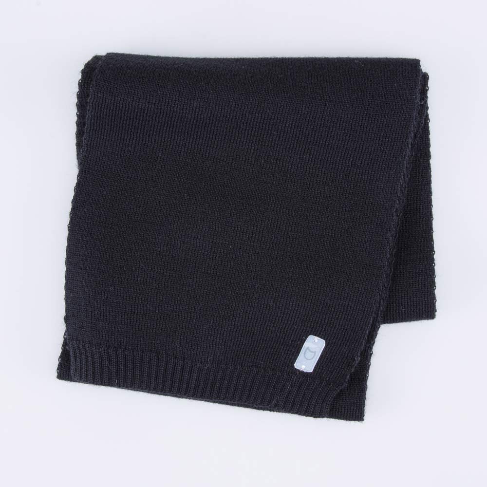 07712100-20 Шарф из шерсти мериноса детский черный, все фото 2