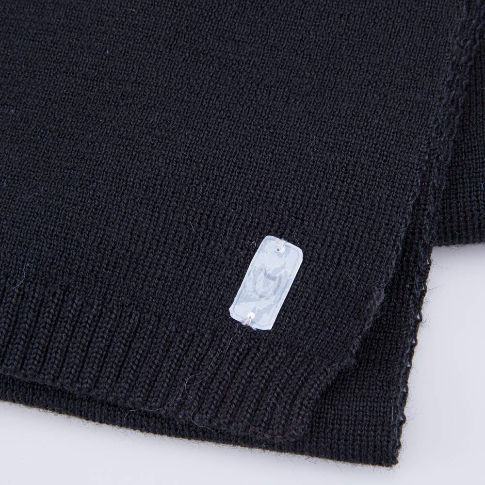 07712100-20 Шарф из шерсти мериноса детский черный, все фото 3