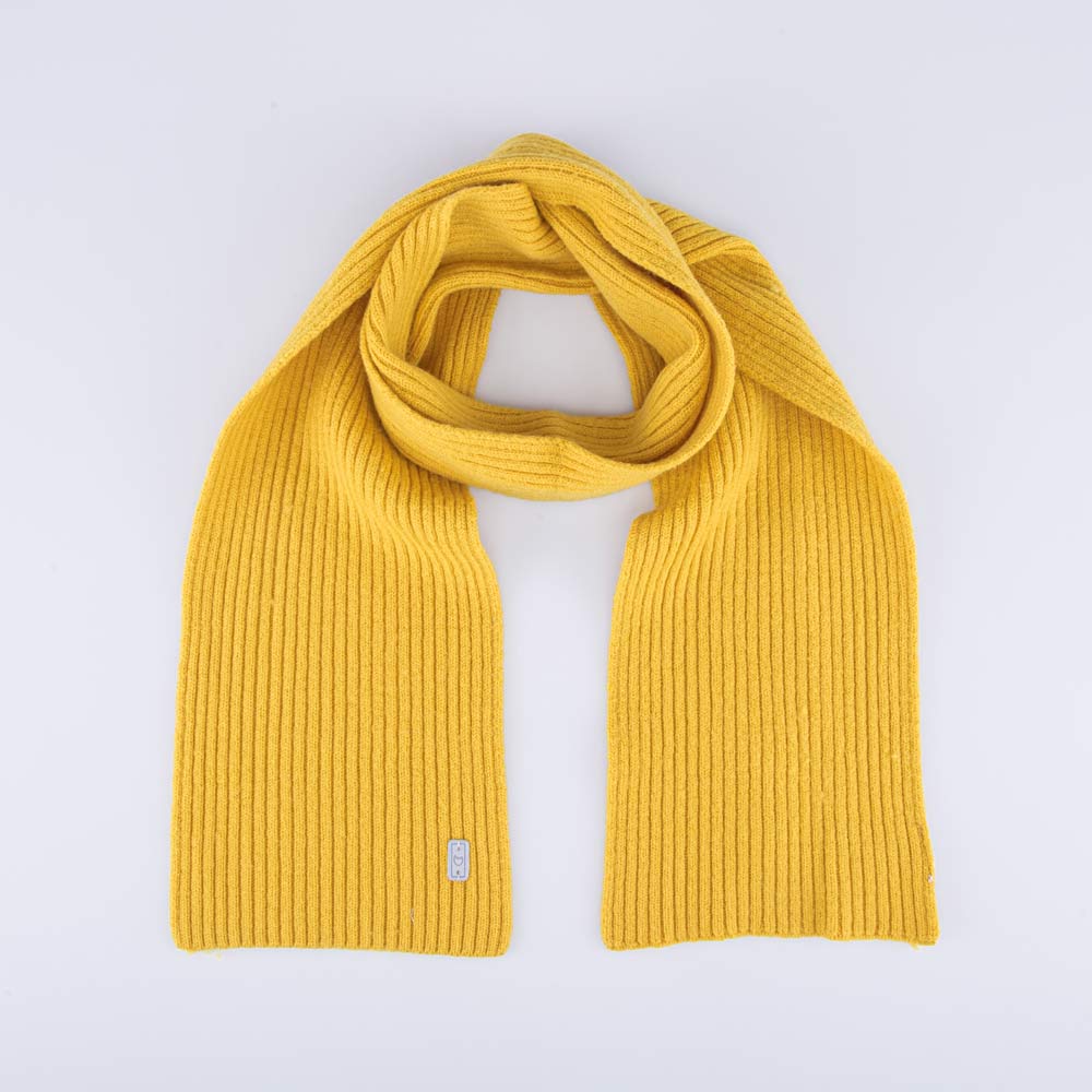 07712102-20 Шарф из шерсти мериноса детский горчичный, все фото 1