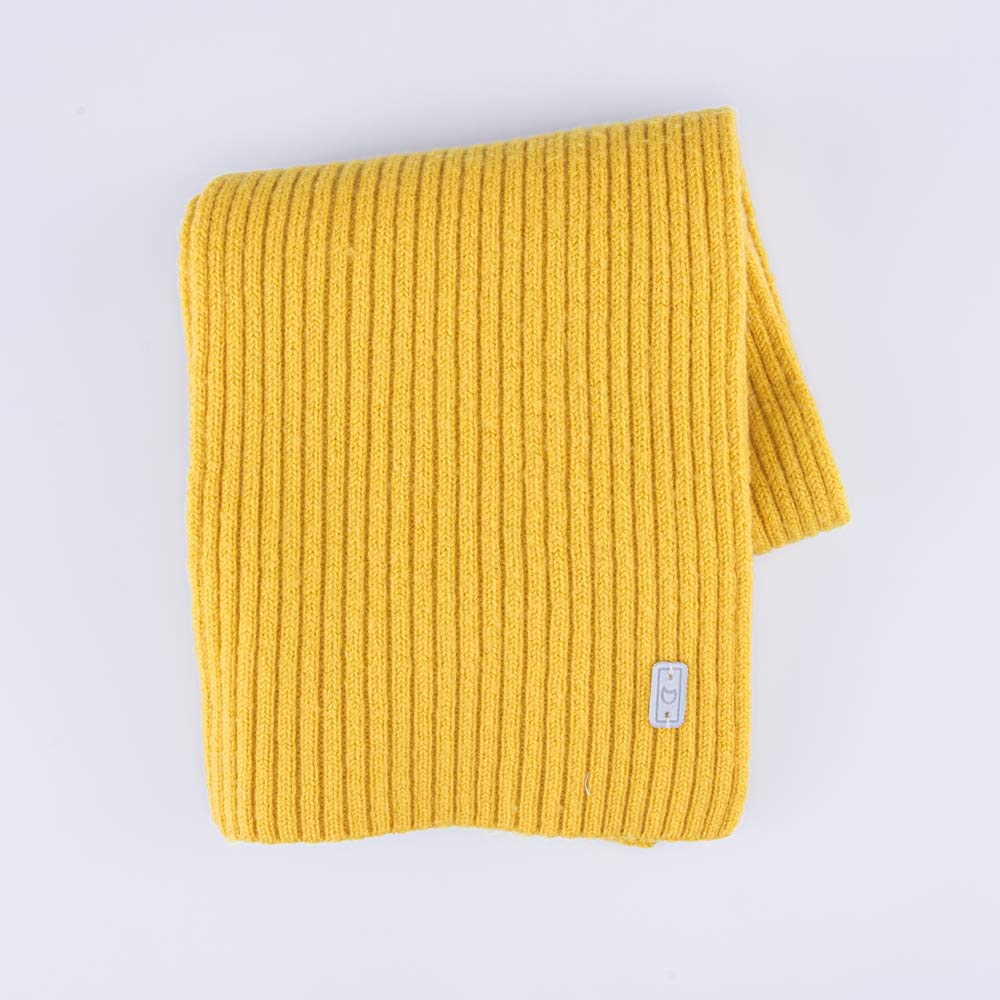 07712102-20 Шарф из шерсти мериноса детский горчичный, все фото 2