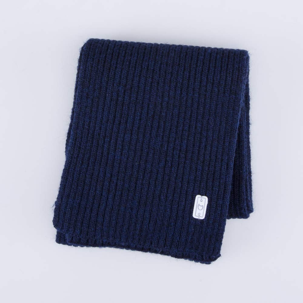 07712109-20 Шарф из шерсти мериноса детский темно-синий, все фото 2