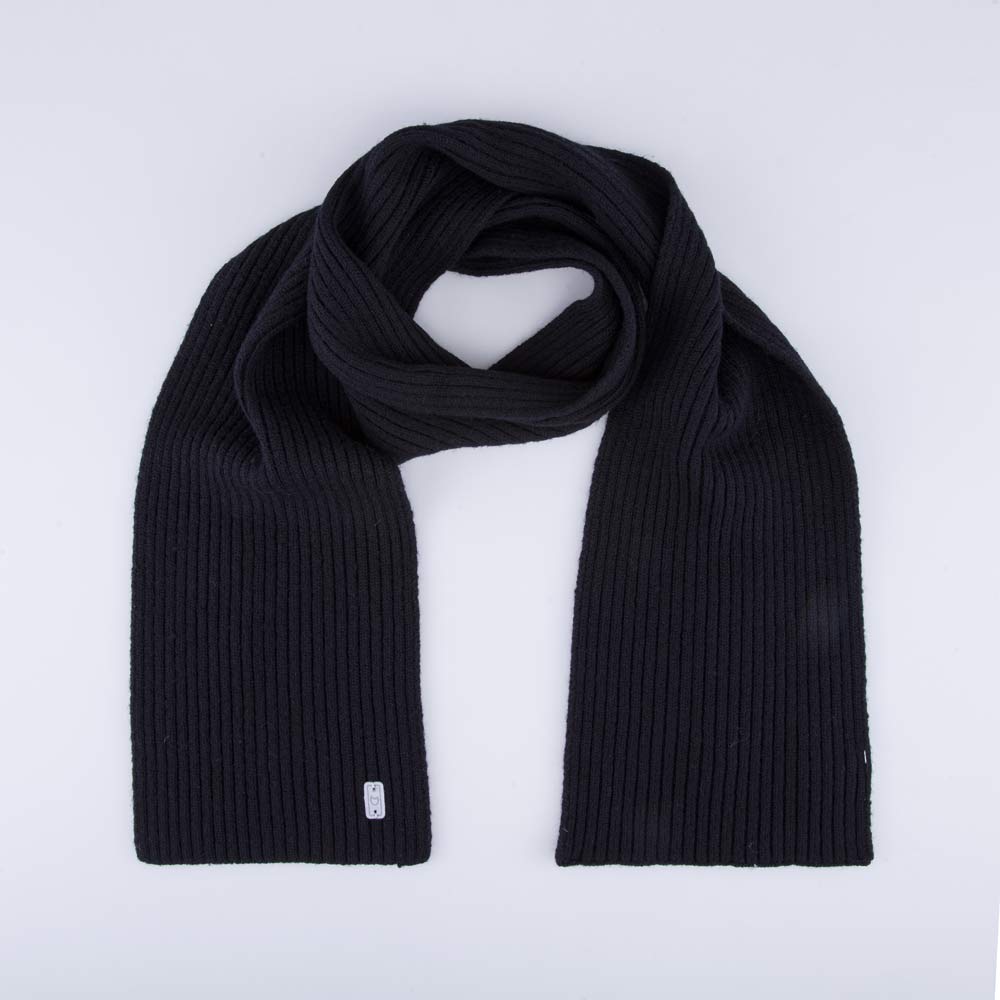 07712112-20 Шарф из шерсти мериноса детский черный, все фото 1