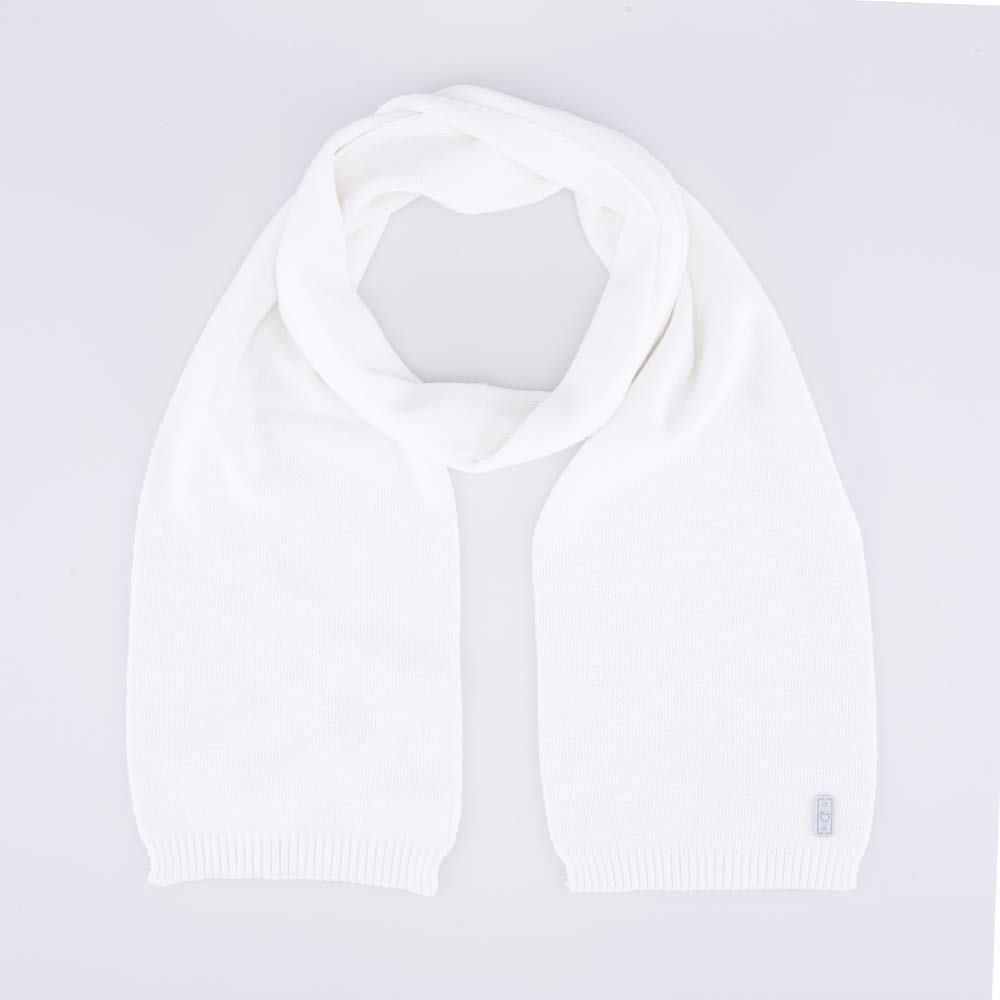 07812096-20 Шарф из шерсти мериноса детский белый, все фото 1