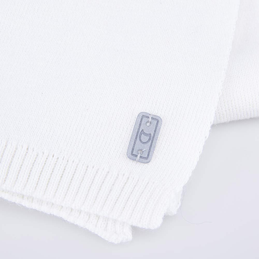07812096-20 Шарф из шерсти мериноса детский белый, все фото 3