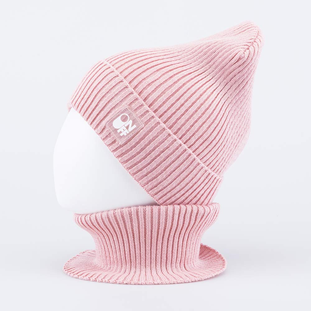07804002-41 Комплект детский шапка+снуд розовый, все фото 2