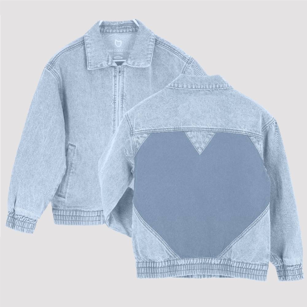 07805002-40 Джинсовая куртка-бомбер для девочки, все фото 1