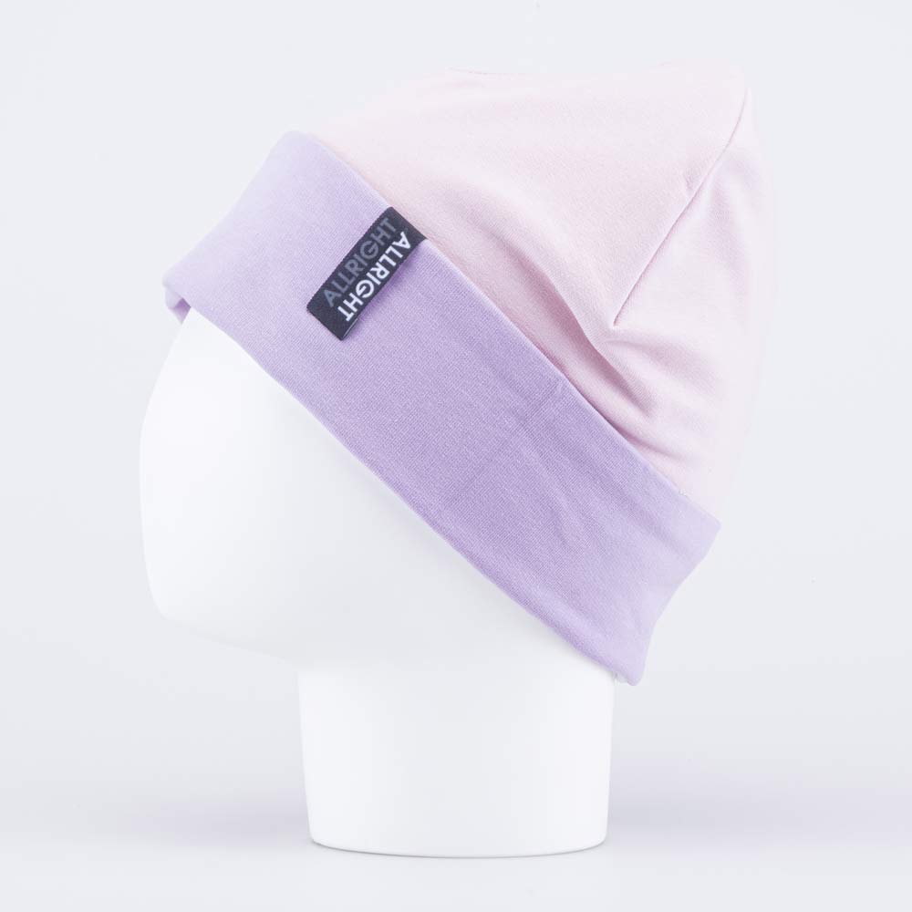 07811935-42 Шапка с отворотом для девочки розовый, все фото 2