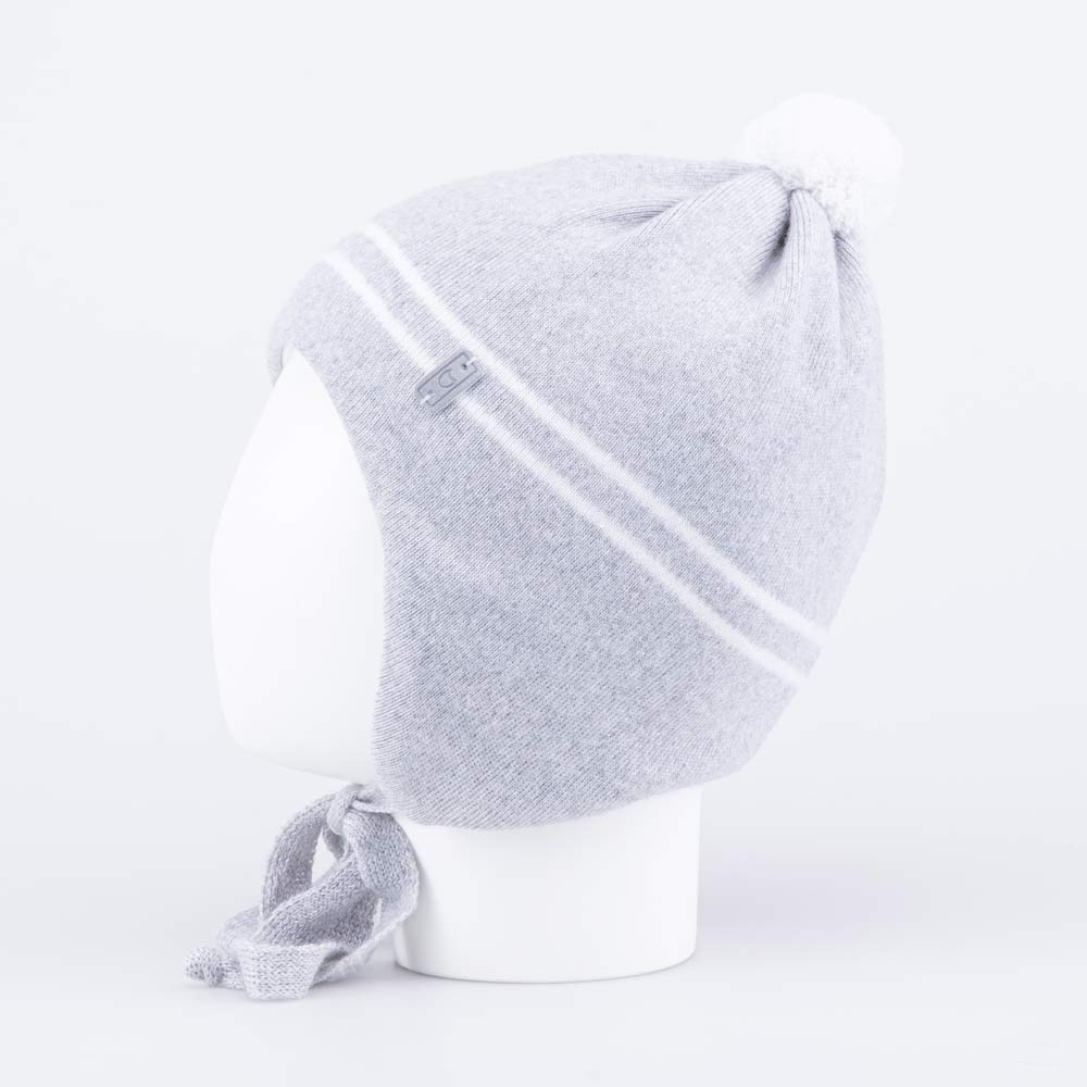 07711422-41 Шапка на завязках серый, все фото 2