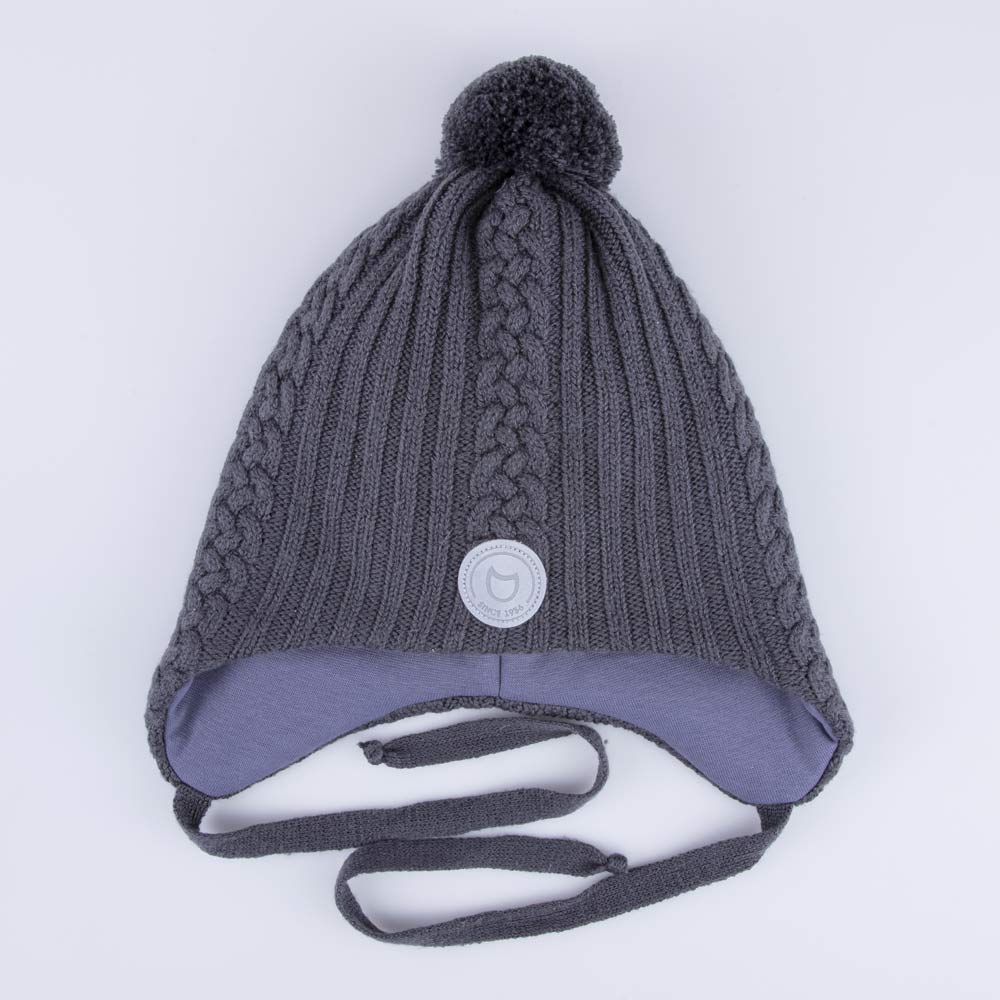 07711439-40 Шапка на завязках серый, все фото 3