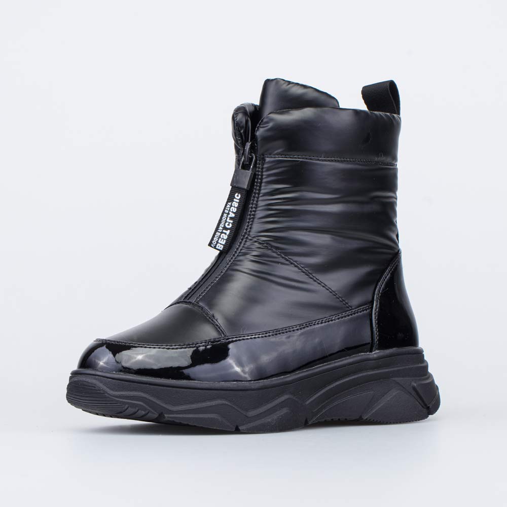 554076-43 Ботинки-дутики для девочки черный, все фото 1