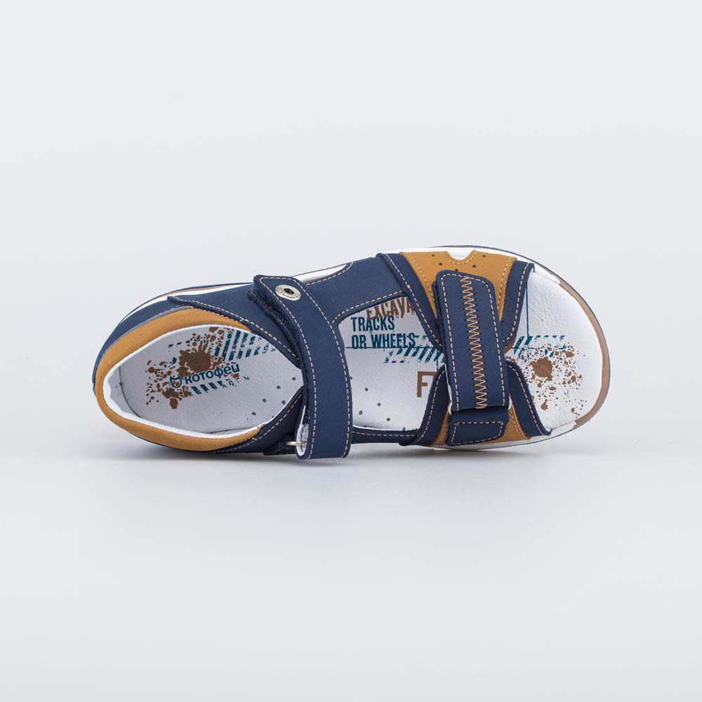 322180-22 Кожаные сандалии на липучках, все фото 4