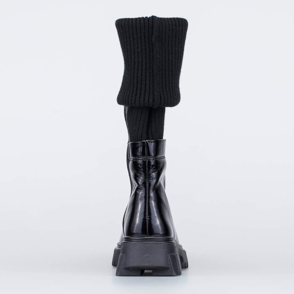 664138-32 Демисезонные сапоги с вязаным чулком, все фото 5