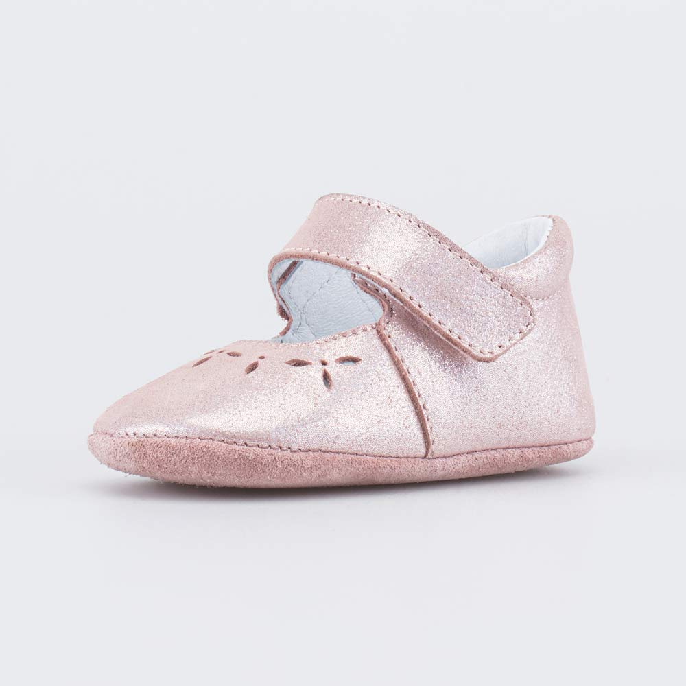 002137-21 Кожаные пинетки на липучке , все фото 1