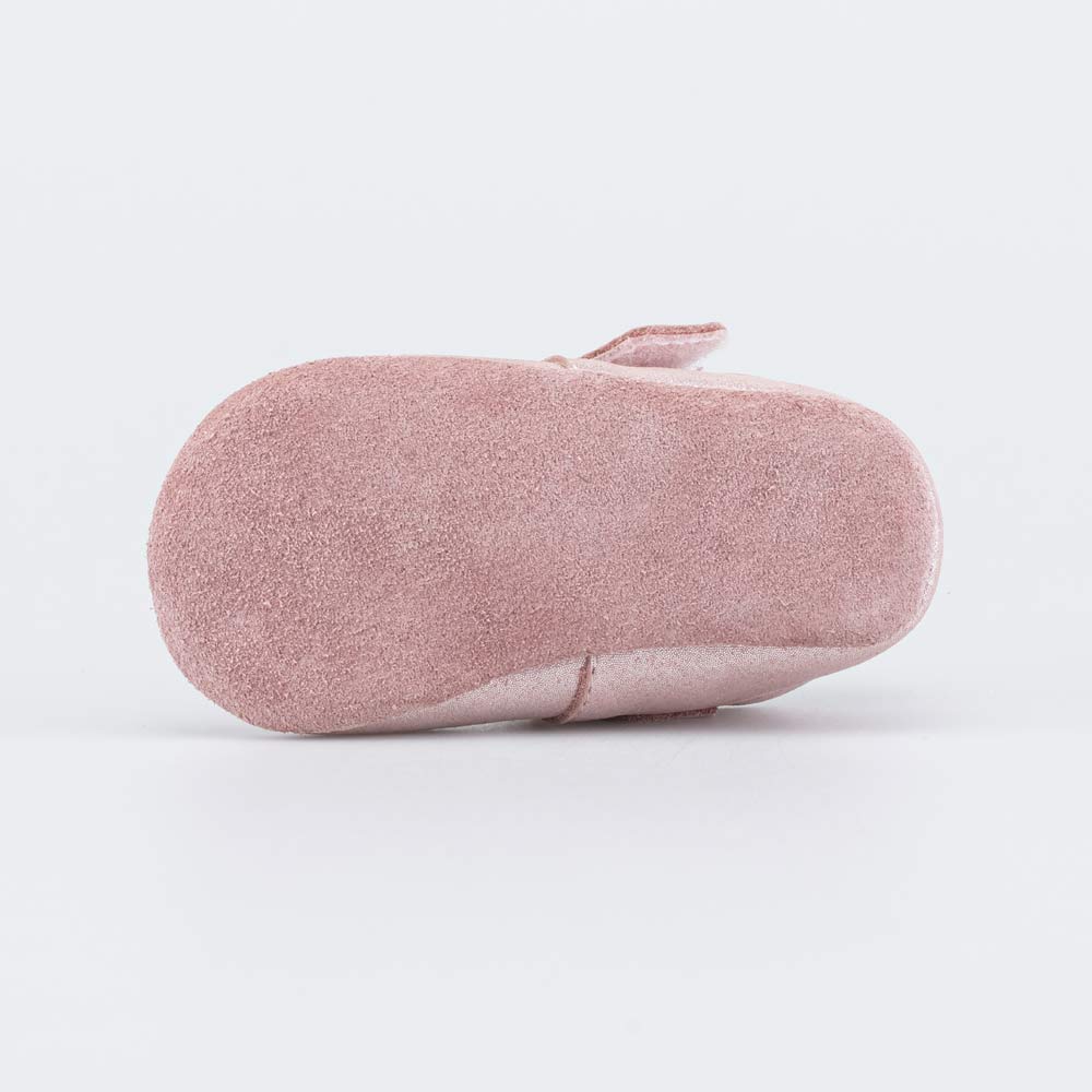 002137-21 Кожаные пинетки на липучке , все фото 3