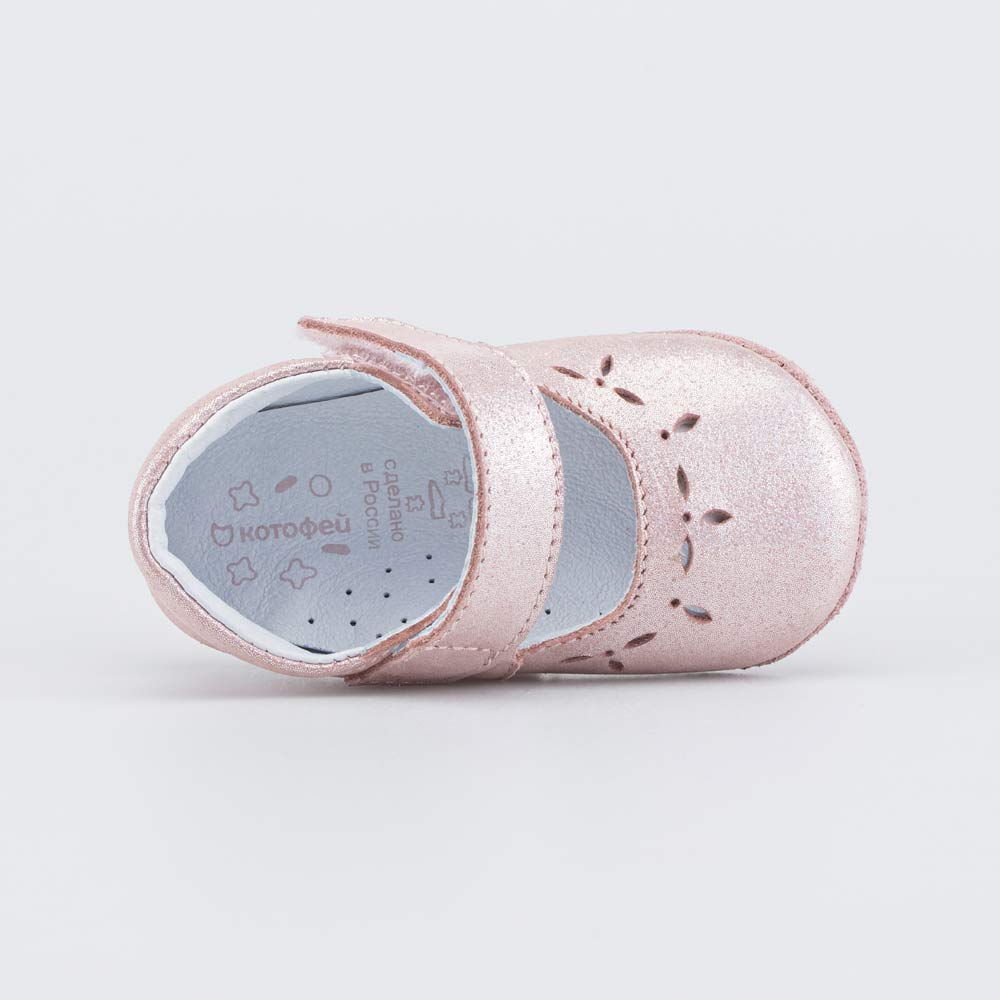 002137-21 Кожаные пинетки на липучке , все фото 4