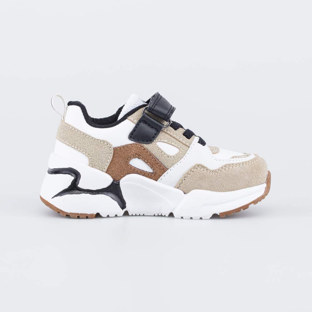 144207-75 Бежевые кроссовки Контраст, все фото 2