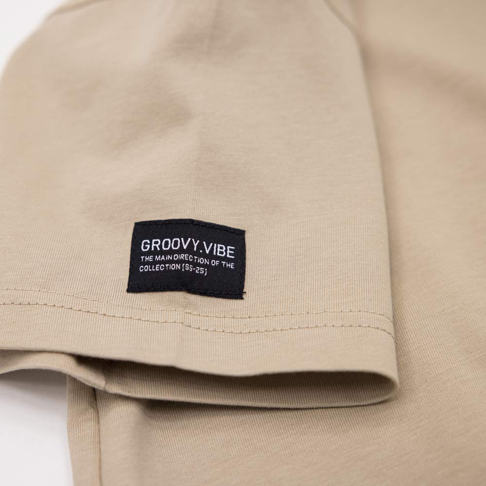 07764092-40 Футболка из кулирки для мальчика бежевый, все фото 4