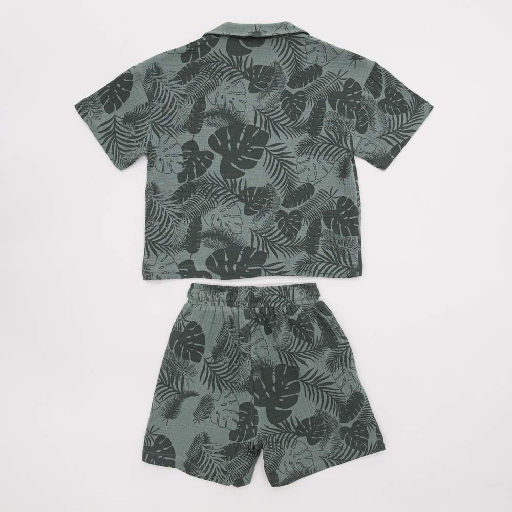 07764093-40 Костюм муслиновый рубашка + шорты Тропики, все фото 2