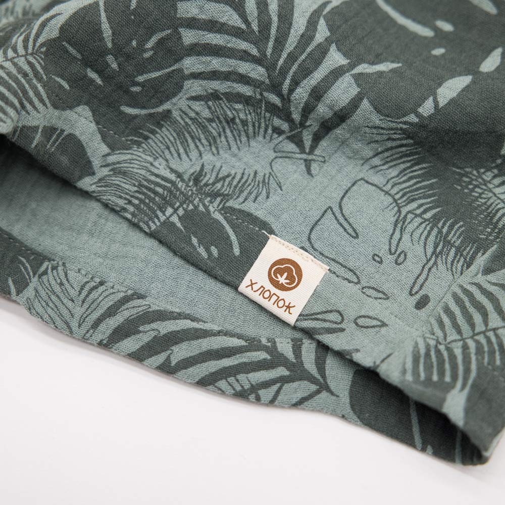 07764093-40 Костюм муслиновый рубашка + шорты Тропики, все фото 3