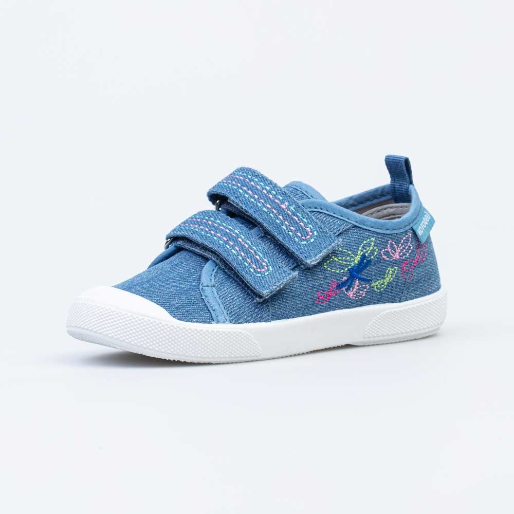 331181-12 Голубые кеды из хлопка с вышивкой, все фото 1