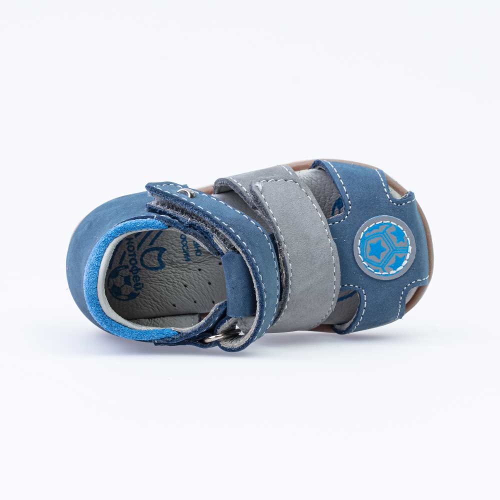 022121-21 Сандалии из натурального нубука для мальчика, все фото 4