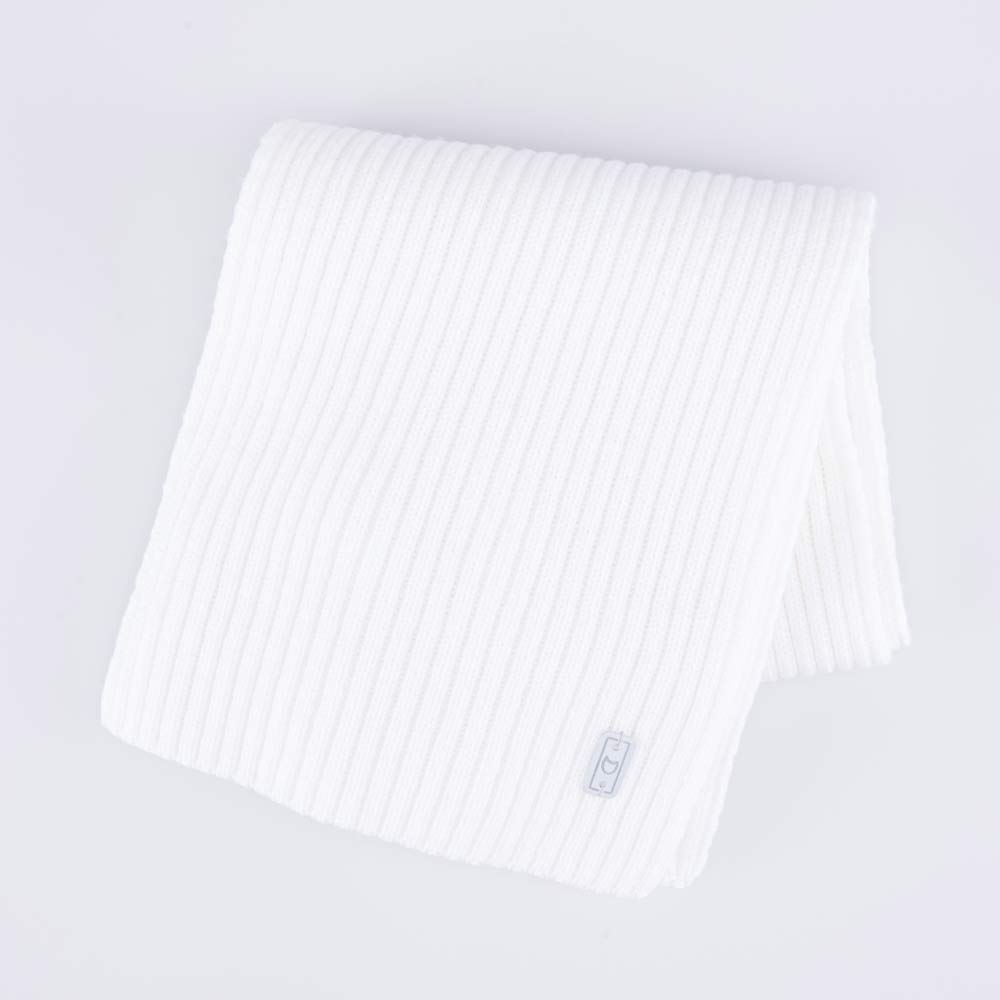 07812108-20 Шарф из шерсти мериноса детский белый, все фото 2