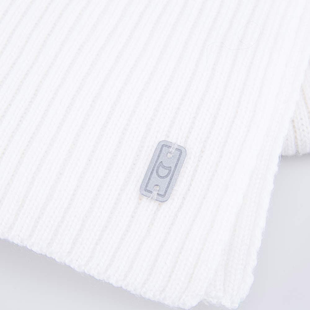 07812108-20 Шарф из шерсти мериноса детский белый, все фото 3