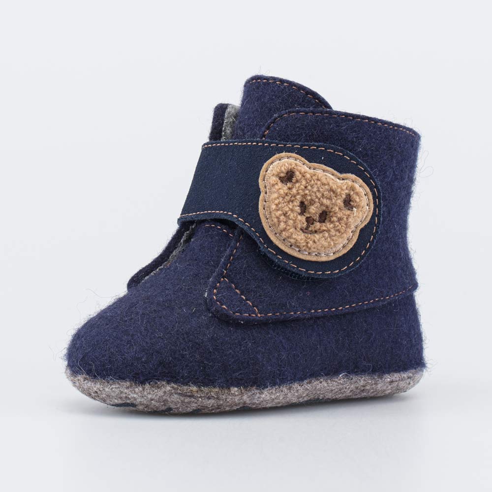 007014-49 Войлочные пинетки для мальчика Мишка, все фото 1