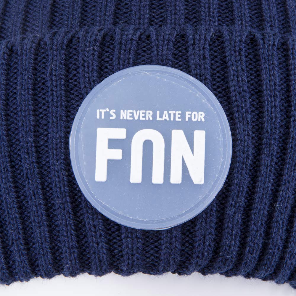 07711920-41 Шапка с отворотом детская FUN синий, все фото 3