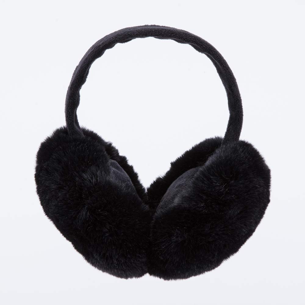 07811957-40 Меховые наушники для девочки Черный, все фото 1