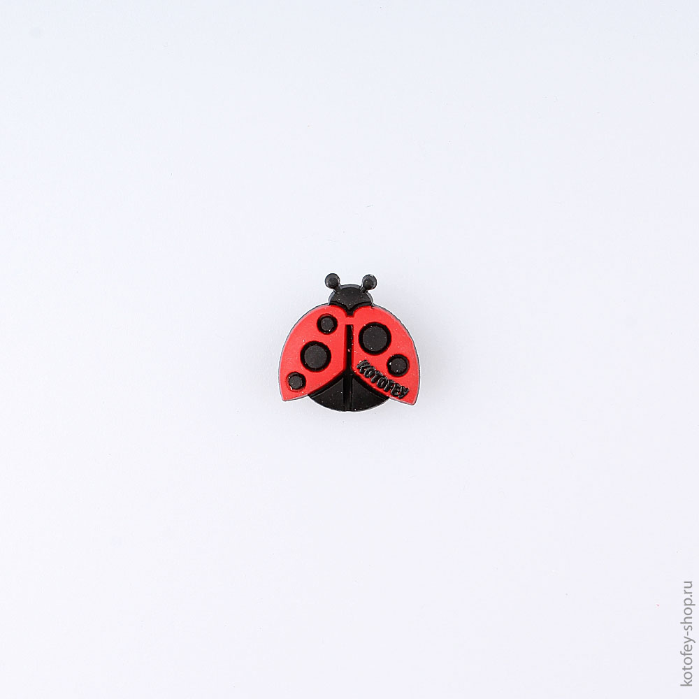 03014001-40 Украшение для обуви Божья Коровка красная, все фото 1