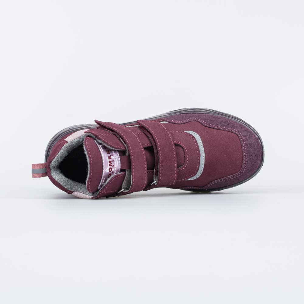 552256-32 Демисезонные ботинки на липучках STYLE бордовый, все фото 4