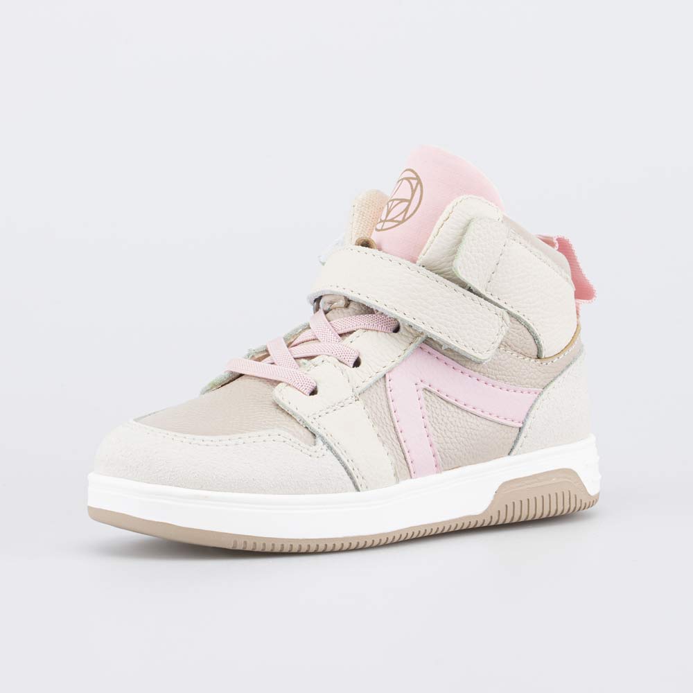 352416-13 Кожаные ботинки-кеды для девочки , все фото 1