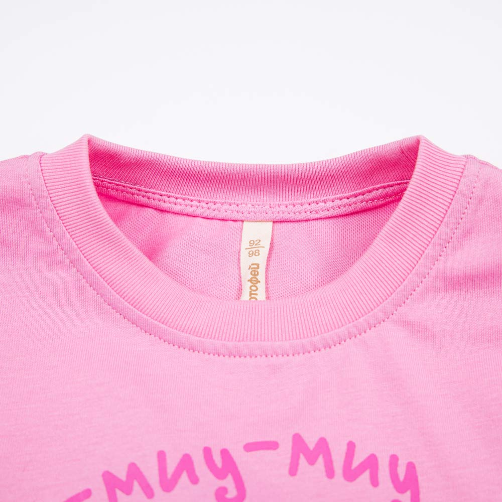 07802048-43 Футболка из кулирки Три кота розовый, все фото 4