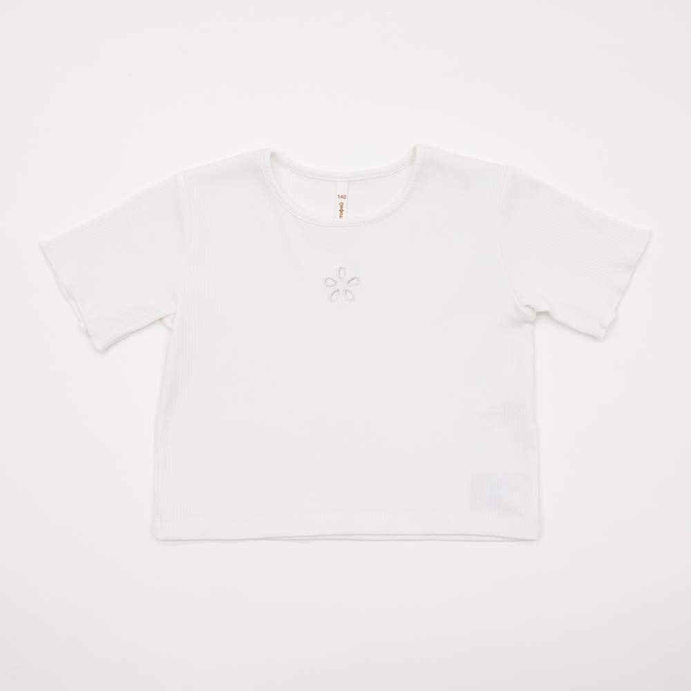 07802057-40 Белая футболка-топ для девочки, все фото 1