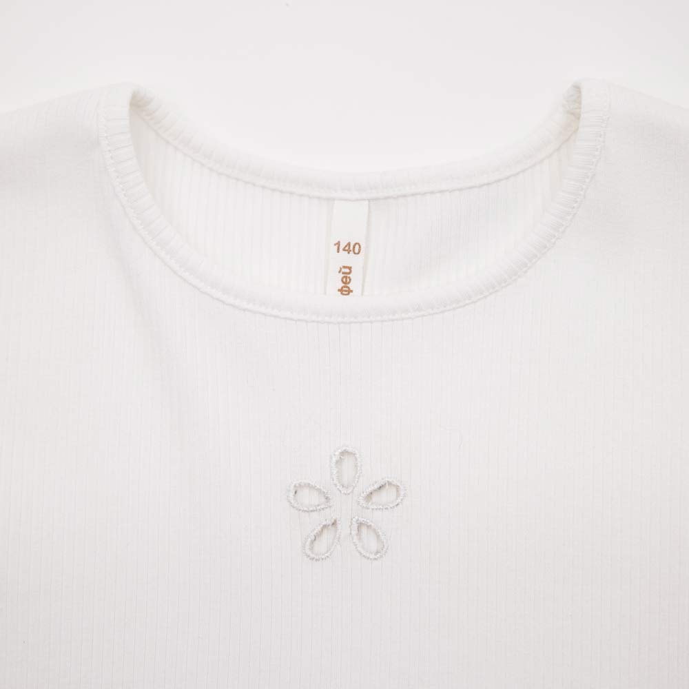 07802057-40 Белая футболка-топ для девочки, все фото 4