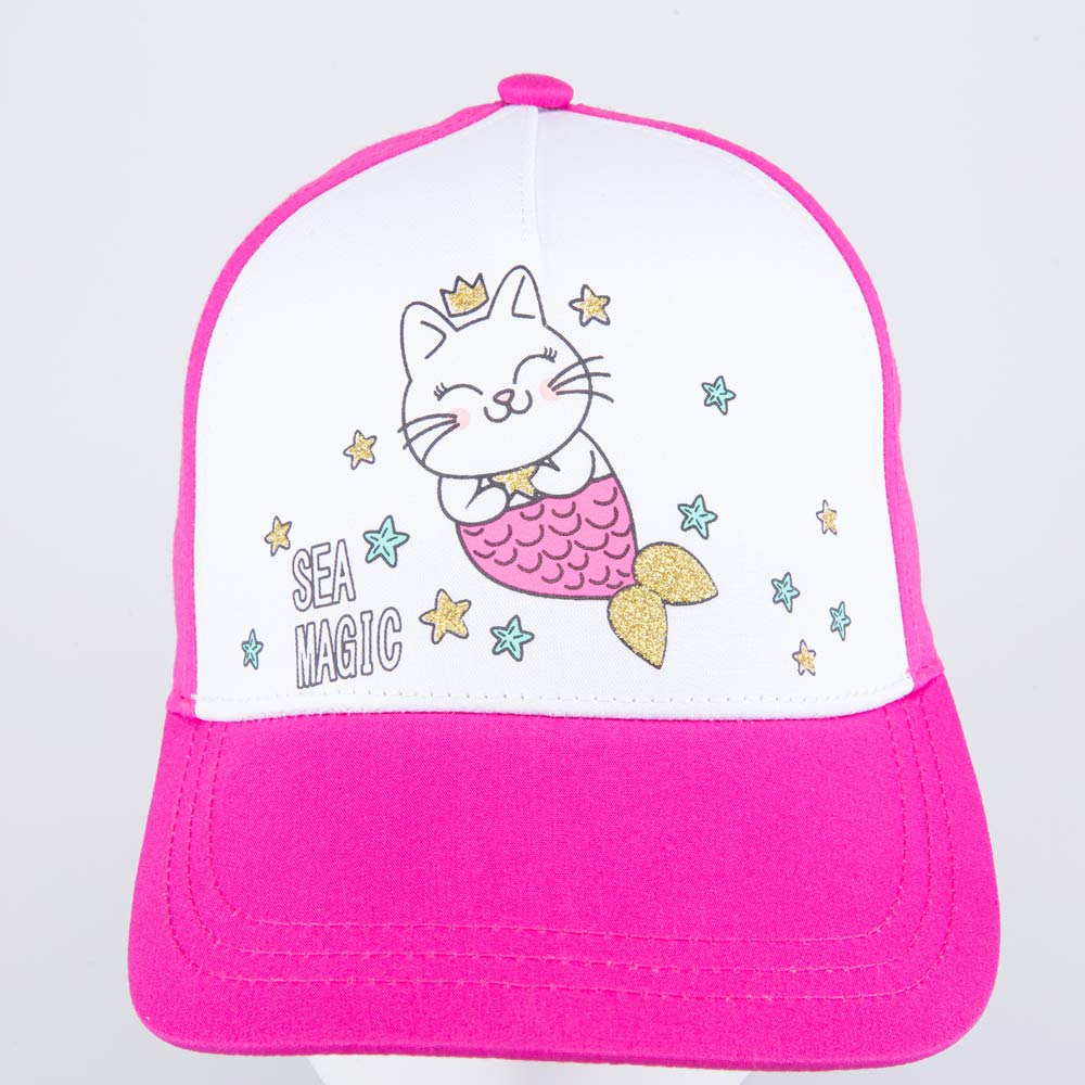 07809003-40 Кепка-бейсболка для девочки Ручалочка розовый-белый, все фото 3